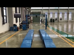 Casse réelle avec aligneur de roue 3D + levage à ciseaux + double glissement latéral de plaque + testeur de charge d'essieu + freinage ro