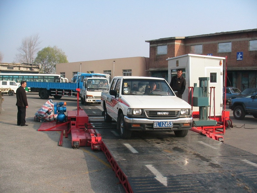 Position de travail Ligne d'essai mobile de sécurité du véhicule 10000 kg Charge Ligne d'essai mobile CTYJ-10