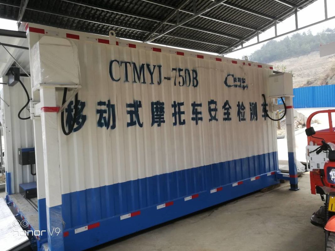 Installation de la ligne d'essai de la motocyclette mobile de Cartesykj Ligne d'essai de sécurité de 700 kg de charge Station d'essai mobile CTMYJ-750B