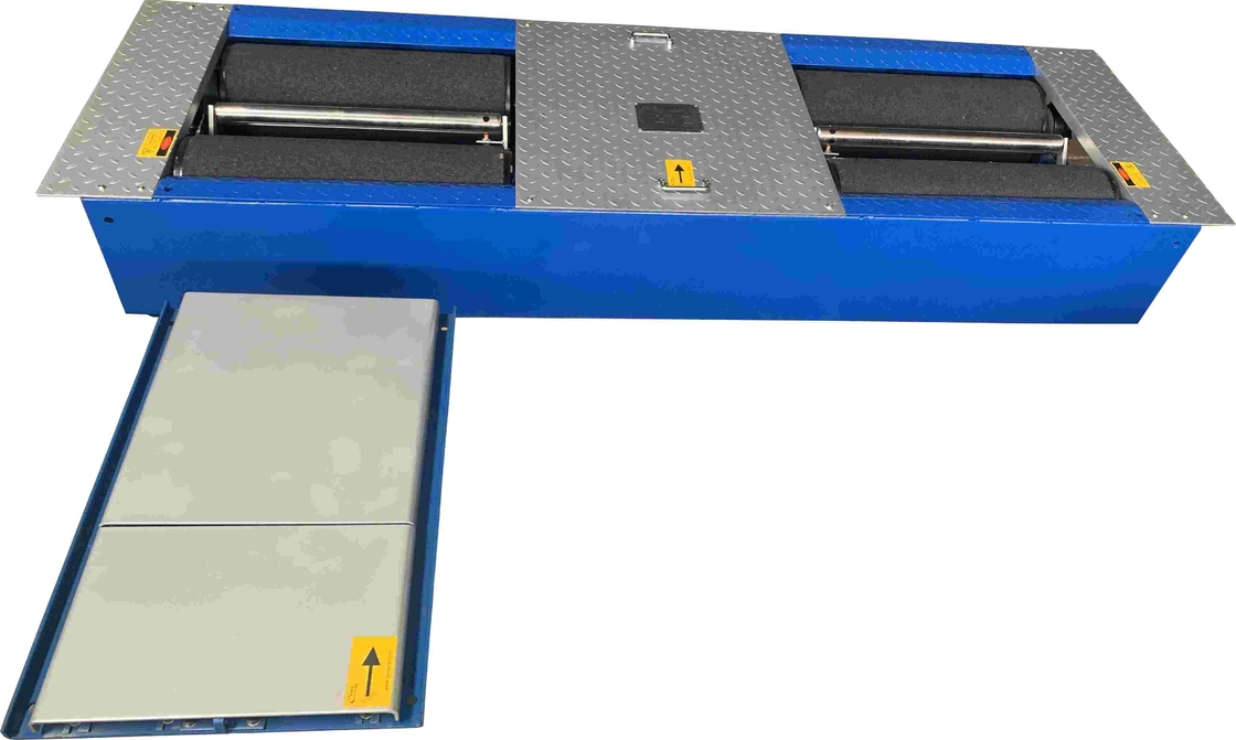CTGT-3-3C ligne d'essai du véhicule à rouleaux trinitaires, testeur de freinage à rouleaux Vlt avec plaque unique de charge à axe