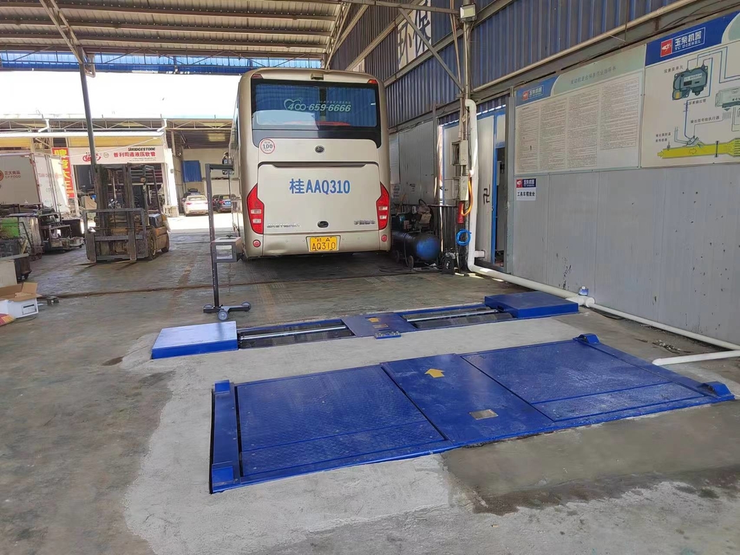 Cartesykj 15T Route secondaire d'entretien et d'essai du véhicule Testeur de frein à rouleaux avec testeur de glissement latéral de la charge de l'essieu