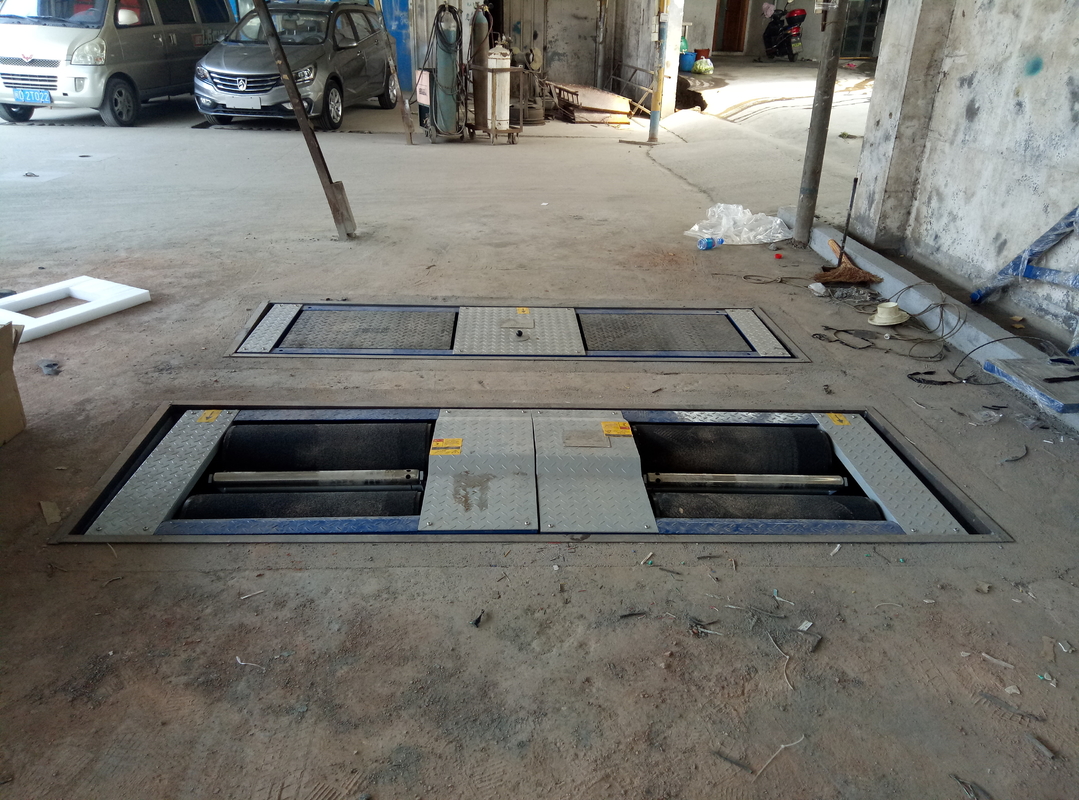 CTGT-3-3B ligne d'essai 3 en 1 du véhicule à double plaque, testeur de frein à rouleaux mobiles, testeur de glissement latéral de 3000 kg