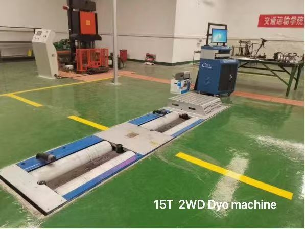 15 t de charge du véhicule dynamomètre du châssis du véhicule dynamomètre du véhicule ligne d'essai pour les émissions de consommation de carburant