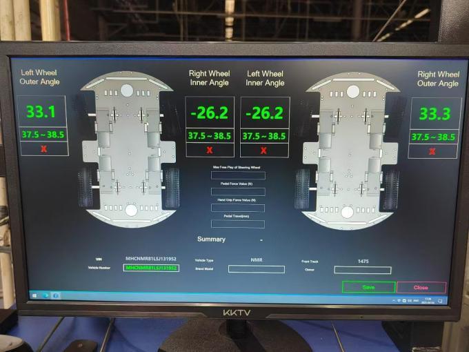CTZJ-15 Camions Véhicule Angle de direction Testeur de charge 15T avec instrument de commande LCD avec écran tactile