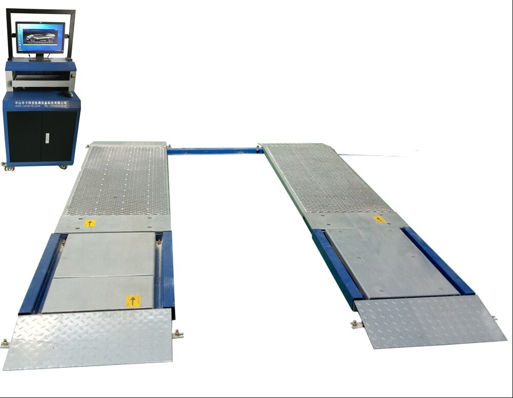 Testeur de freinage à plaque ultraplate de capacité 4 tonnes pour camions avec 10000 kg de poids maximal de l'essieu