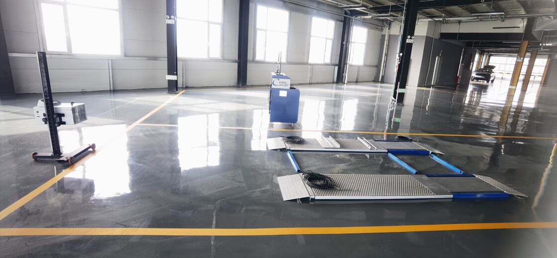 Testeur de freinage à plaque ultraplate de capacité 4 tonnes pour camions avec 10000 kg de poids maximal de l'essieu
