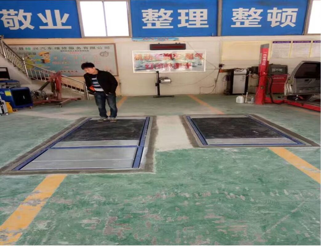 Cartesykj Testeur de frein plat de luxe 3T 10T 15T Équipement d'inspection de véhicule Voie d'essai de véhicule 2CTHPB-13 avec testeur de frein de charge d'essieu de suspension à glissement latéral