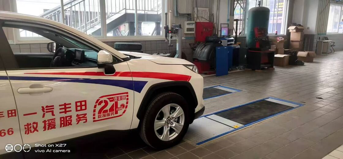 Cartesykj Testeur de frein plat de luxe 3T 10T 15T Équipement d'inspection de véhicule Voie d'essai de véhicule 2CTHPB-13 avec testeur de frein de charge d'essieu de suspension à glissement latéral