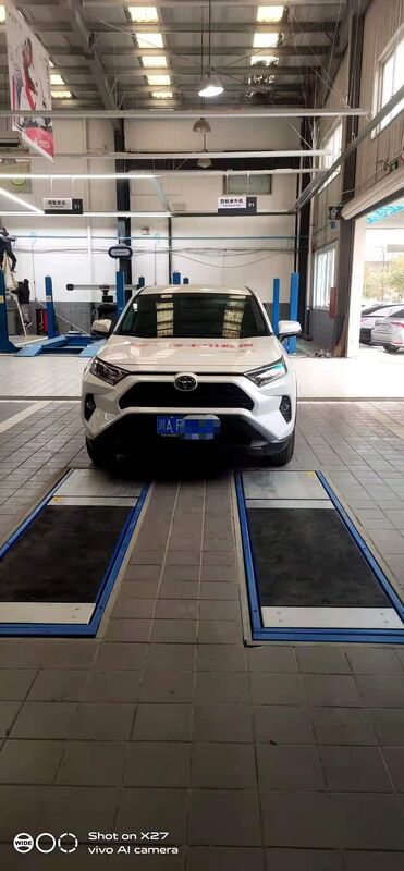 Cartesykj Testeur de frein plat de luxe 3T 10T 15T Équipement d'inspection de véhicule Voie d'essai de véhicule 2CTHPB-13 avec testeur de frein de charge d'essieu de suspension à glissement latéral