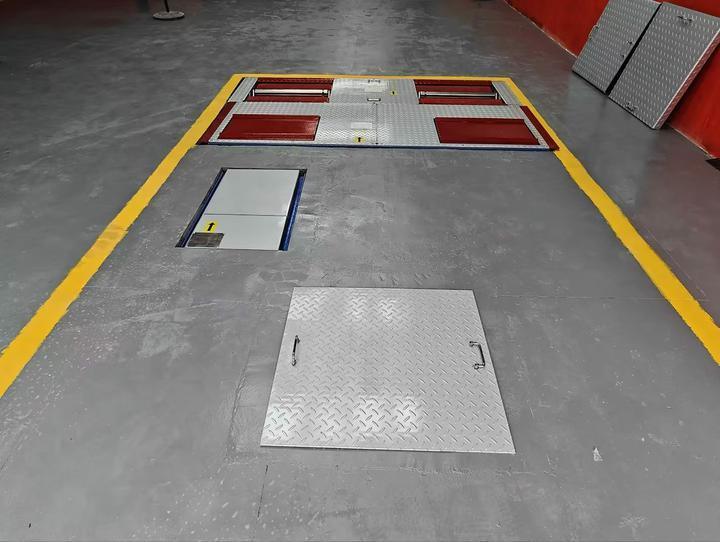 CTGT-3-4 Ligne d'essai du véhicule à rouleaux 4 en 1 Testeur de frein à rouleaux avec charge d'essieu Testeur de glissement latéral à plaque unique Testeur d'absorption et d'amortissement des chocs par suspension
