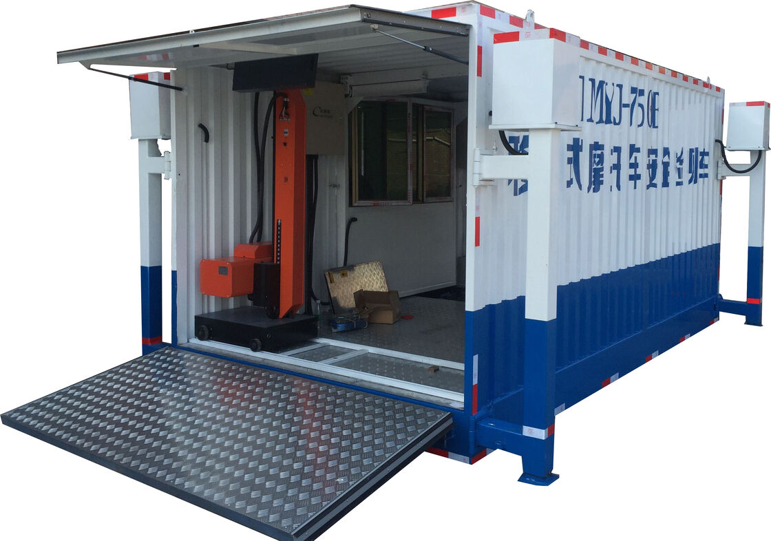 Installation de la ligne d'essai de la motocyclette mobile de Cartesykj Ligne d'essai de sécurité de 700 kg de charge Station d'essai mobile CTMYJ-750B
