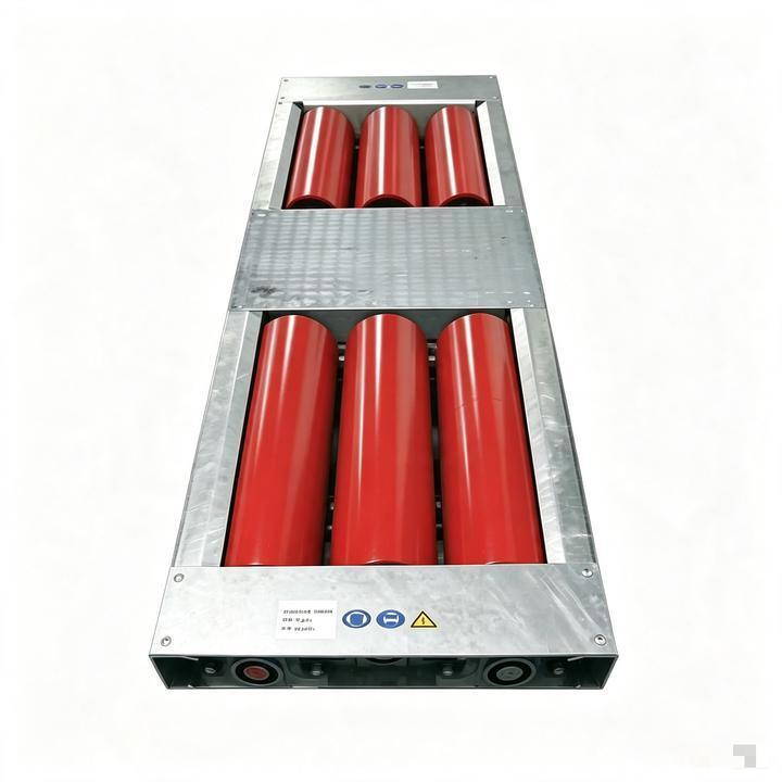 Cartesy Pneumati Free Roller Ensemble de rouleaux de bogie est utilisé en relation avec le testeur de frein ou le compteur de vitesse 215 mm de diamètre